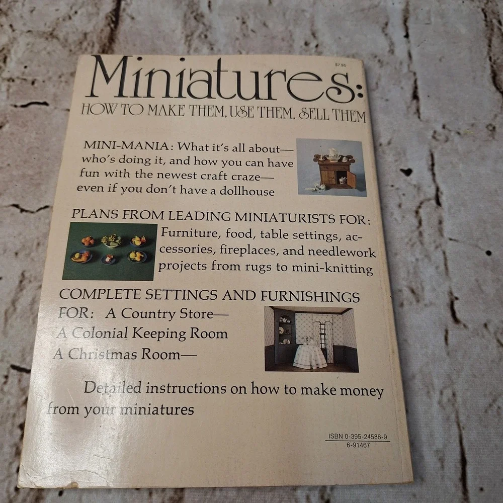 Miniatures How to Make Them Use Them Sell Them Phyllis Meras 1976 Craft Book DIY